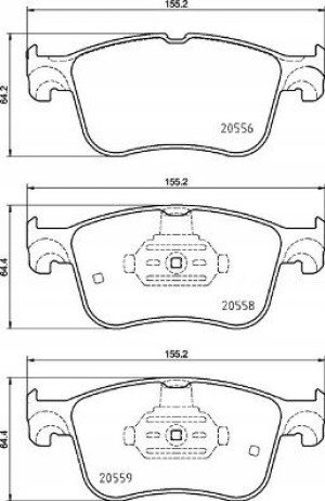 P 24 234 BREMBO Zestaw klocków hamulcowych, hamulc
