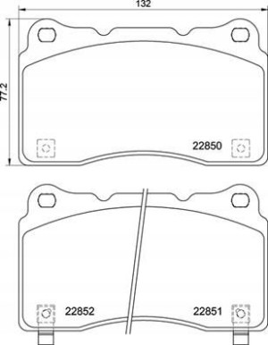 P 28 099 BREMBO Zestaw klocków hamulcowych, hamulc