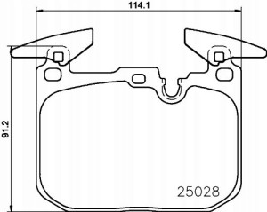 P 06 096X BREMBO Zestaw klocków hamulcowych, hamul