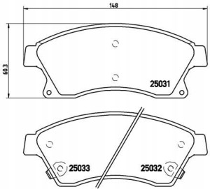 P 59 076X BREMBO Zestaw klocków hamulcowych, hamul