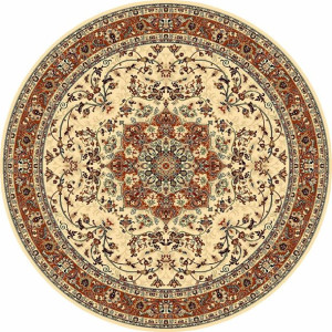Dywan wełniany okrągły Polonia Kordoba Piasek 200 x 200 cm