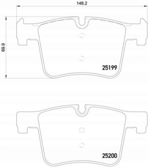 P 06 075X BREMBO Zestaw klocków hamulcowych, hamul