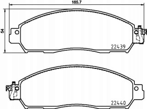 P 56 118 BREMBO Zestaw klocków hamulcowych, hamulc