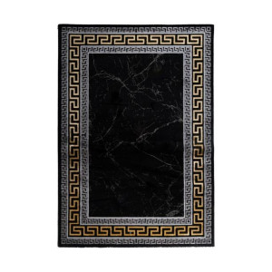 Dywan Palace Marmur Ornament czarno-złoty 200 x 280 cm