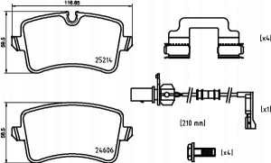 P 85 150 BREMBO Zestaw klocków hamulcowych, hamulc
