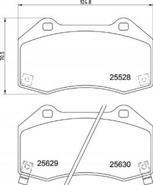P 23 182 BREMBO Zestaw klocków hamulcowych, hamulc