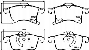 P 59 089 BREMBO Zestaw klocków hamulcowych, hamulc