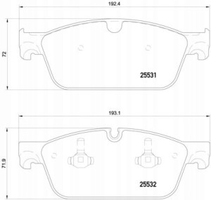 P 50 112 BREMBO Zestaw klocków hamulcowych, hamulc