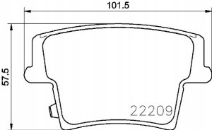 P 11 040 BREMBO Zestaw klocków hamulcowych, hamulc
