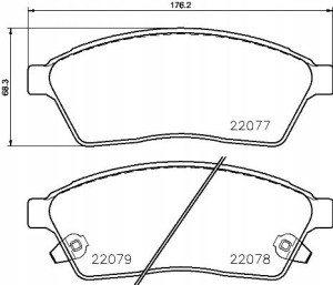 P 09 009 BREMBO Zestaw klocków hamulcowych, hamulc