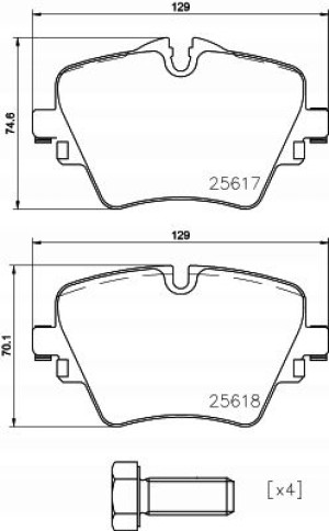 P 06 093 BREMBO Zestaw klocków hamulcowych, hamulc