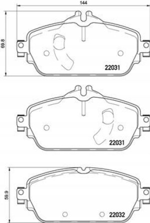 P 50 119 BREMBO Zestaw klocków hamulcowych, hamulc