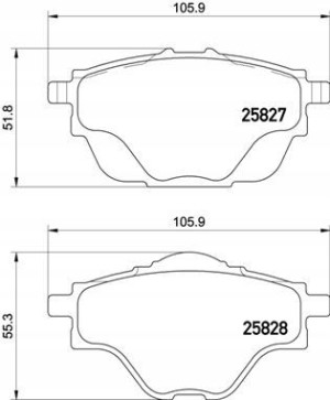 P 61 124 BREMBO Zestaw klocków hamulcowych, hamulc
