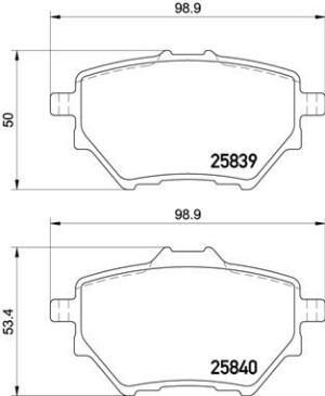 P 61 122 BREMBO Zestaw klocków hamulcowych, hamulc