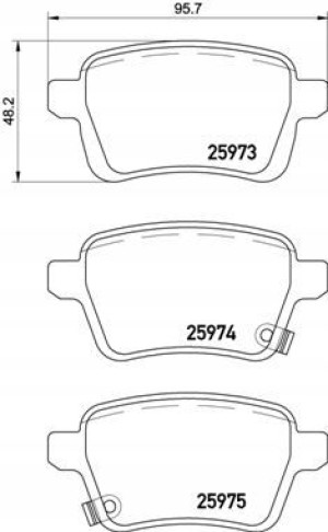 P 23 156 BREMBO Zestaw klocków hamulcowych, hamulc