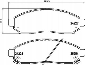 P 56 096 BREMBO Zestaw klocków hamulcowych, hamulc