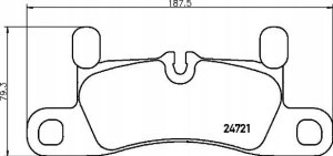 P 65 030 BREMBO Zestaw klocków hamulcowych, hamulc
