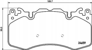 P 44 023 BREMBO Zestaw klocków hamulcowych, hamulc
