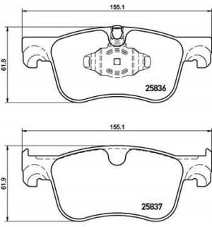 P 61 116 BREMBO Zestaw klocków hamulcowych, hamulc