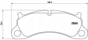 P 65 025 BREMBO Zestaw klocków hamulcowych, hamulc