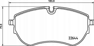 P 85 173 BREMBO Zestaw klocków hamulcowych, hamulc
