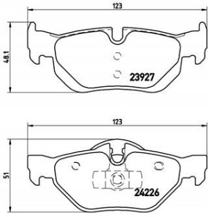 P 06 038X BREMBO Zestaw klocków hamulcowych, hamul