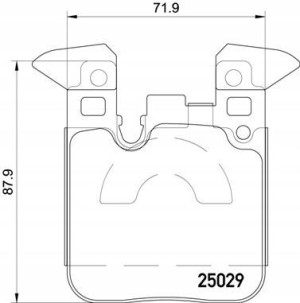 P 06 087 BREMBO Zestaw klocków hamulcowych, hamulc