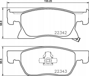 P 59 092 BREMBO Zestaw klocków hamulcowych, hamulc