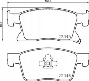 P 59 091 BREMBO Zestaw klocków hamulcowych, hamulc