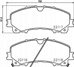 P 56 106 BREMBO Zestaw klocków hamulcowych, hamulc
