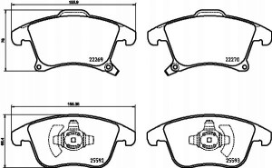 P 24 173 BREMBO Zestaw klocków hamulcowych, hamulc