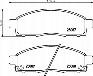 P 56 102 BREMBO Zestaw klocków hamulcowych, hamulc