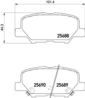 P 61 111 BREMBO Zestaw klocków hamulcowych, hamulc