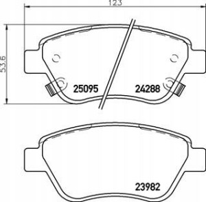 P 59 081 BREMBO Zestaw klocków hamulcowych, hamulc