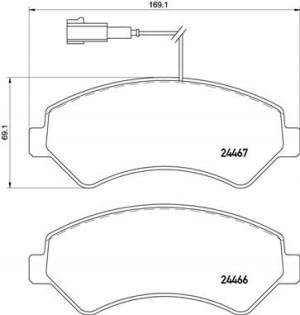 P 61 118 BREMBO Zestaw klocków hamulcowych, hamulc
