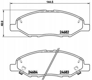 P 56 088 BREMBO Zestaw klocków hamulcowych, hamulc