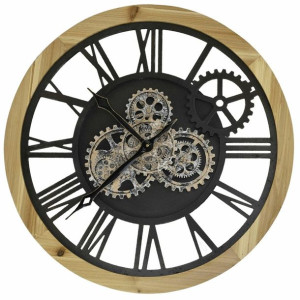 Zegar ścienny z mechanizmem śr. 60 cm drewniany
