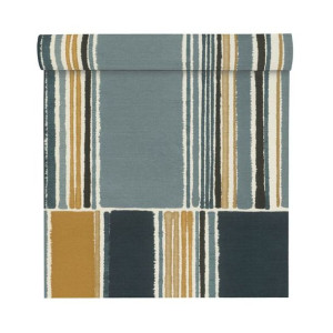 Tapeta Pasy Patchwork granatowa 484441 winylowa na flizelinie