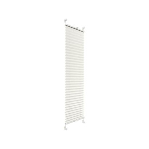 Roleta plisowana zaciemniająca Śnieżnobiały 90 x 220 cm termoizolacyjna
