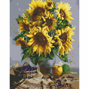 Malowanie po numerach Słoneczniki 40 x 50 cm