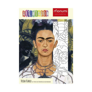 Ramka do kolorowania Autoportret Frida Kahlo 27 x 38.5 cm