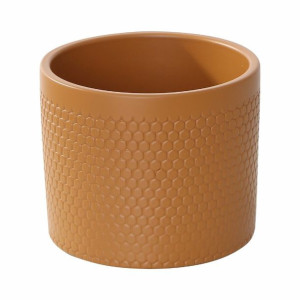 Osłonka doniczki ceramiczna 28cm karmelowa wzór Ceramik