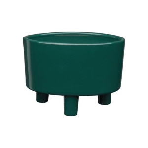 Osłonka doniczki gliniana Piso 18,5 cm zielona