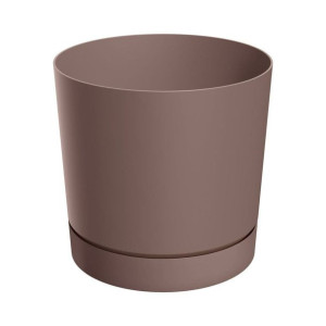 Osłonka doniczki Tubo 24cm brązowa Prosperplast