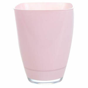 Osłonka doniczki szklana Amaranta 14.5cm różowa Cermax