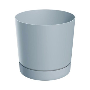 Osłonka doniczki Tubo 18cm jasna szara Prosperplast