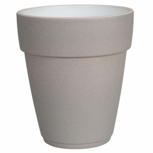 Osłonka doniczki ceramiczna Storczyk 13cm szara Cermax