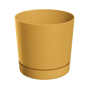Osłonka doniczki Tubo 15cm musztardowa Prosperplast