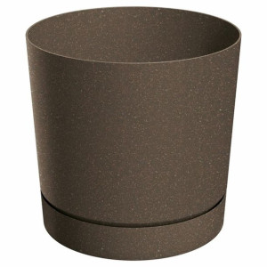 Osłonka doniczki Tubo 13cm brązowa Prosperplast