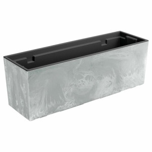 Skrzynka balkonowa na balustradę Urbi 58x18x19,5cm szara Prosperplast